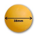 Ver imagem 2 de Bolinhas de Ping Pong Laranja Pacote C/ 18 Unidades
