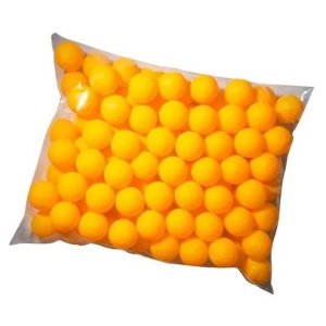 Bolinhas de Ping Pong Laranja Pacote C/ 18 Unidades