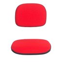 Ver imagem 1 de Kit Assento e Encosto Tapecado Conjunto Secretaria Ponta Caida para Cadeira de Escritorio Vermelha P