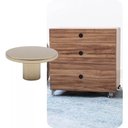 Ver imagem 2 de Puxador 206 Naico Ponto Redondo Dourado para Móveis Armários e Gavetas