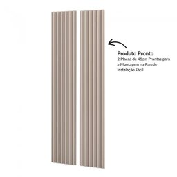 Painel Decorativo Ripado Mdf em Barra 89,5x250cm (2,24m²) Pa74 Dalla Costa-fendi - 2