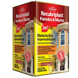 Tinta Imperemeab. Para Paredes E Muros, Recubriplast 18 Lt: Cinza Koala - 1