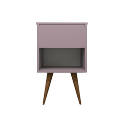 Mesa de Cabeceira Mdf Pés Palitos com 1 Gaveta e 1 Nicho Plancasa:lavanda - 6