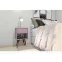 Ver imagem 3 de Mesa de Cabeceira Mdf Pés Palitos com 1 Gaveta e 1 Nicho Plancasa:lavanda