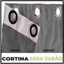 Ver imagem 5 de Cortina Blackout Blecaute Celina Quarto 5,50 X 2,80 Cinza
