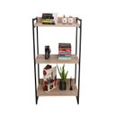 Ver imagem 1 de Estante City Estilo Industrial L 600/a 1040 Preto/Amadeirado