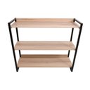 Ver imagem 2 de Estante City Estilo Industrial L 800/a 1040 Preto/Amadeirado
