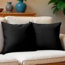 Ver imagem 1 de Kit 2 Capas de Almofadas Velusoft Preto 45x45cm cama inbox