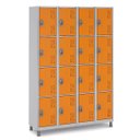Ver imagem 1 de Armário Roupeiro Aço 16 Portas 191×130×41cm Volume C/ Tranca Cor:laranja