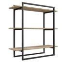 Ver imagem 4 de Estante de Parede Soul Ambiente Principal Escritório Preto/Amadeirado