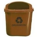 Ver imagem 3 de Cesto Individual Coleta Seletiva 40 L Para Poste Ou Parede:Verde