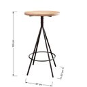 Ver imagem 3 de Mesa Bistrô Estilo Industrial Eiffel Preto