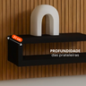Painel Rack Suspenso para Tv até 32 Polegadas com Prateleira Moderna Compacto para Quarto Sala Home - 5