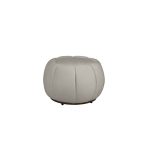 Puff Concha 60cm Veludo: Marfim