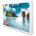 Ver imagem 1 de Quadro Decorativo Caixa Ilha Tacolado Moldura Caixa Alta 4,5cm Madeira sem Vidro 40 X 60cm