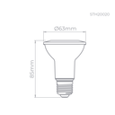 Ver imagem 5 de Kit 10 Embutidos Par20 Recuado Branco + Lâmpadas Par20 Stella