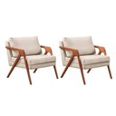 Ver imagem 1 de Conjunto 2 Poltronas Mona Veludo Gm Decorações:verde