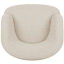 Ver imagem 4 de Poltrona Orgânica Luxo Recepção Nuvia Bouclé