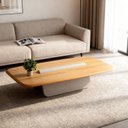 Ver imagem 1 de Mesa Centro para Sala de Estar 120cm Book Marrom Mel