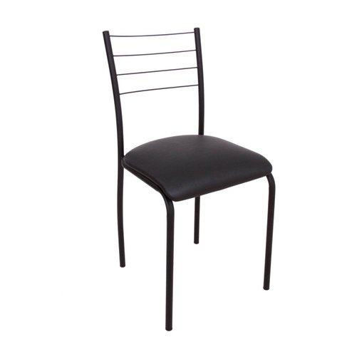 Cadeira para Sala de Jantar Suez Metal Preto/Bege
