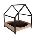 Ver imagem 2 de Casa Pet Cat/Dog Porte Pequeno Est Cx Preto/Amadeirado
