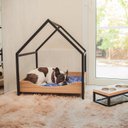 Ver imagem 4 de Casa Pet Cat/Dog Porte Pequeno Est Cx Preto/Amadeirado