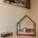Ver imagem 3 de Casa Pet Cat/Dog Porte Pequeno Est Cx Preto/Amadeirado