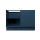 Ver imagem 6 de Cozinha Compacta Modulada com Vidro 2 Peças 3 Portas 3 Gavetas Sevilha Azul/Órion/Carvalho Nature
