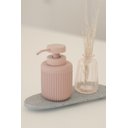 Ver imagem 4 de Porta Sabonete Líquido Canelado em Cimento Pink - 150ml