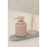 Porta Sabonete Líquido Canelado em Cimento Pink - 150ml - 4