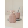 Porta Sabonete Líquido Canelado em Cimento Pink - 150ml - 2