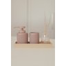 Porta Sabonete Líquido Canelado em Cimento Pink - 150ml - 5