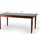 Ver imagem 3 de Mesa Sabrina 1820x910 Tampo Madeira Marrom/Nozes