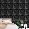 10 Placas PVC 3d Revestimento de Parede Decorativa Mini Dakar Alto relevo Preto Quarto Sala Cozinha  - 4
