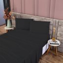 Ver imagem 5 de Jogo de Lençol Queen 400 Fios 4 Peças Serenity:preto