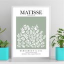 Ver imagem 2 de Quadro Decorativo Arte de Matisse Verde 24x18cm:moldura Branca