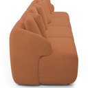 Ver mais imagens de Sofá 5 Lugares para Sala de Estar Living 388cm Arlo F04 Bouclê Terracota - Lyam Decor