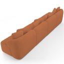 Ver imagem 7 de Sofá 5 Lugares para Sala de Estar Living 388cm Arlo F04 Bouclê Terracota - Lyam Decor