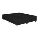 Ver imagem 1 de Box Base Blindado Corino - Queen 158x198x38- Novo:preto