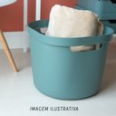 Ver imagem 4 de Cesto Caixa Organizadora Preta Cube Flexível Roupa Suja Casa:Preto