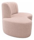 Ver imagem 5 de Sofá Orgânico Curvo Luxo Mavie 160cm Sala Bouclê Rose