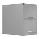 Ver imagem 3 de Arquivo de Aço 2 Gavetas para Pasta Suspensa C/ Chave Cinza