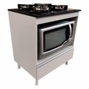 Ver imagem 3 de Balcão Multiuso Cozinha para Cooktop Micro/forno 100% Mdf