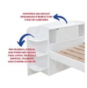 Ver imagem 4 de Cama Solteiro Milênio com Auxiliar 100% Mdf Branco - D Doro