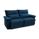 Ver imagem 6 de Sofá Retrátil Reclinável Paris 150cm Suede Velut com Molas no Assento - King House