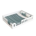 Ver imagem 1 de Cama Casal Montessoriana Penelope com Colchão e Grades Laterais de Segurança para Quarto - Branco