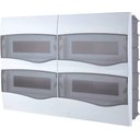 Ver imagem 1 de Quadro de Distribuição de Embutir 48 Din ou 32 Nema Tramontina com Porta Transparente Tramontina