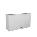Ver mais imagens de Cozinha Compacta Modulada 3 Peças 6 Portas 3 Gavetas Branco/Ártico/Cinza Argila