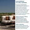 Conjunto Jardim 1 Chaise 1 Sofá, 1 Mesa Baixa e 1 Mesa Centro Alta Refúgio CabeCasa MadeiraOriginals - 10