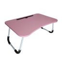 Ver imagem 1 de Mesa Portátil Computador Cama Dobrável Madeira Computador Notebook Zdz-500:Rosa